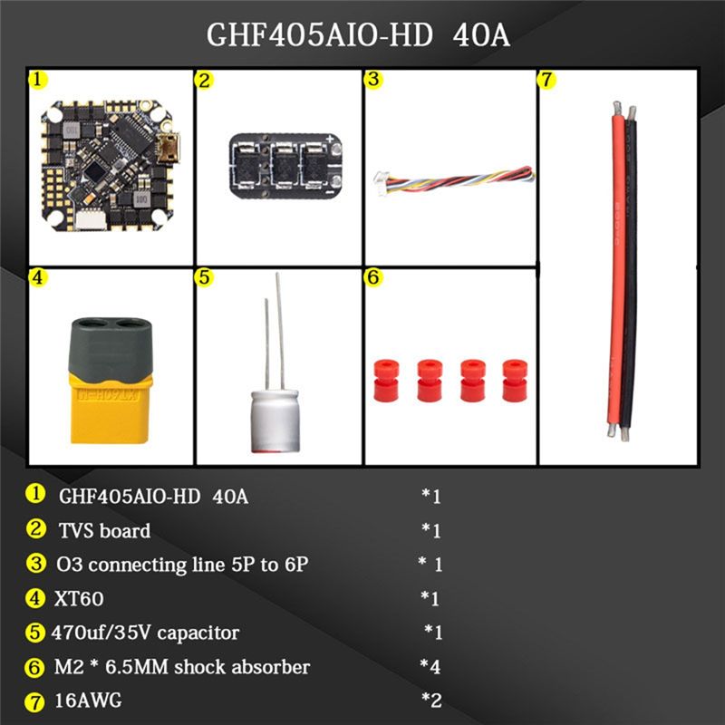 ABTI-GHF405AIO-HD 40A AIO Flig - Fpv Drone Esc review and price