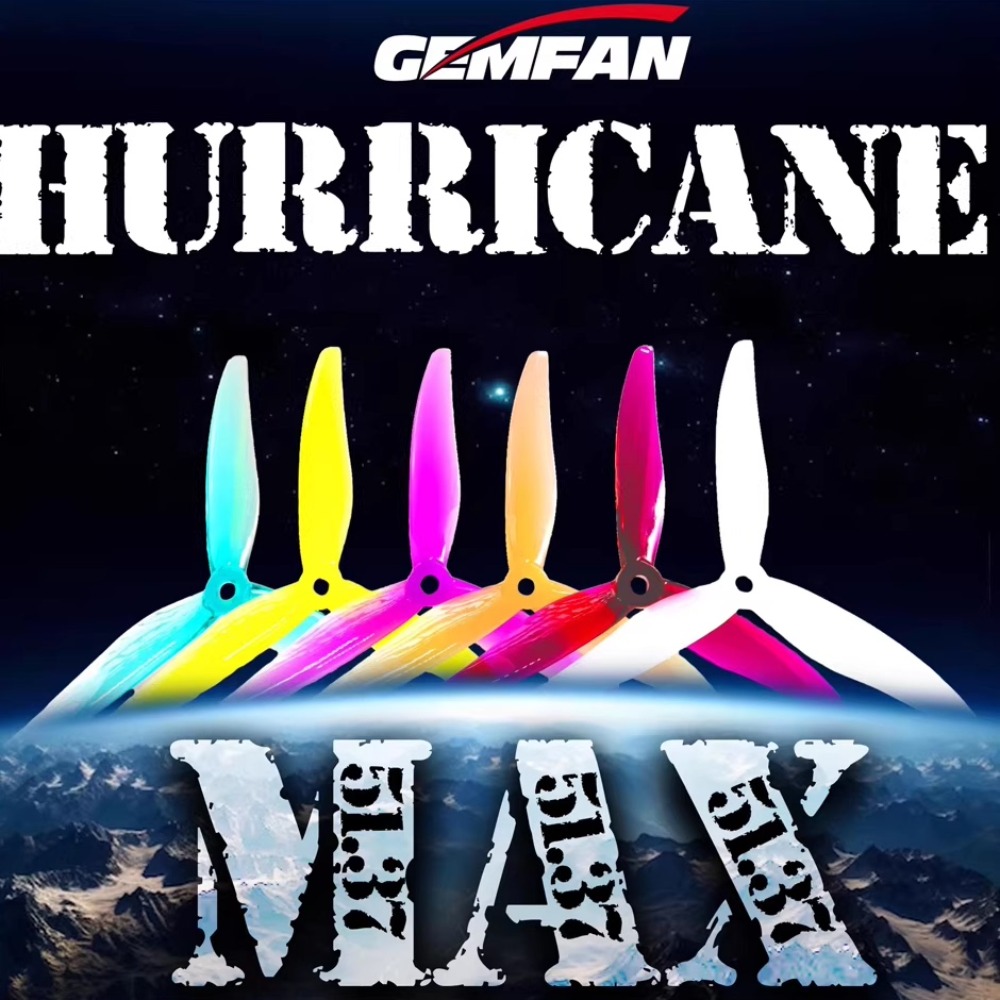 2Pairs Gemfan Hurricane 51377  - Fpv Drone Motor review and price